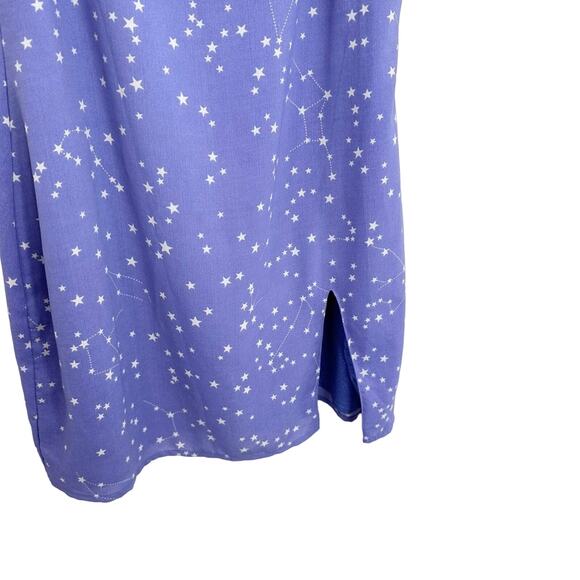 Superdown Kensley Dress Lavender Constellation Stars Small Slit Mini - Picture 6 of 10